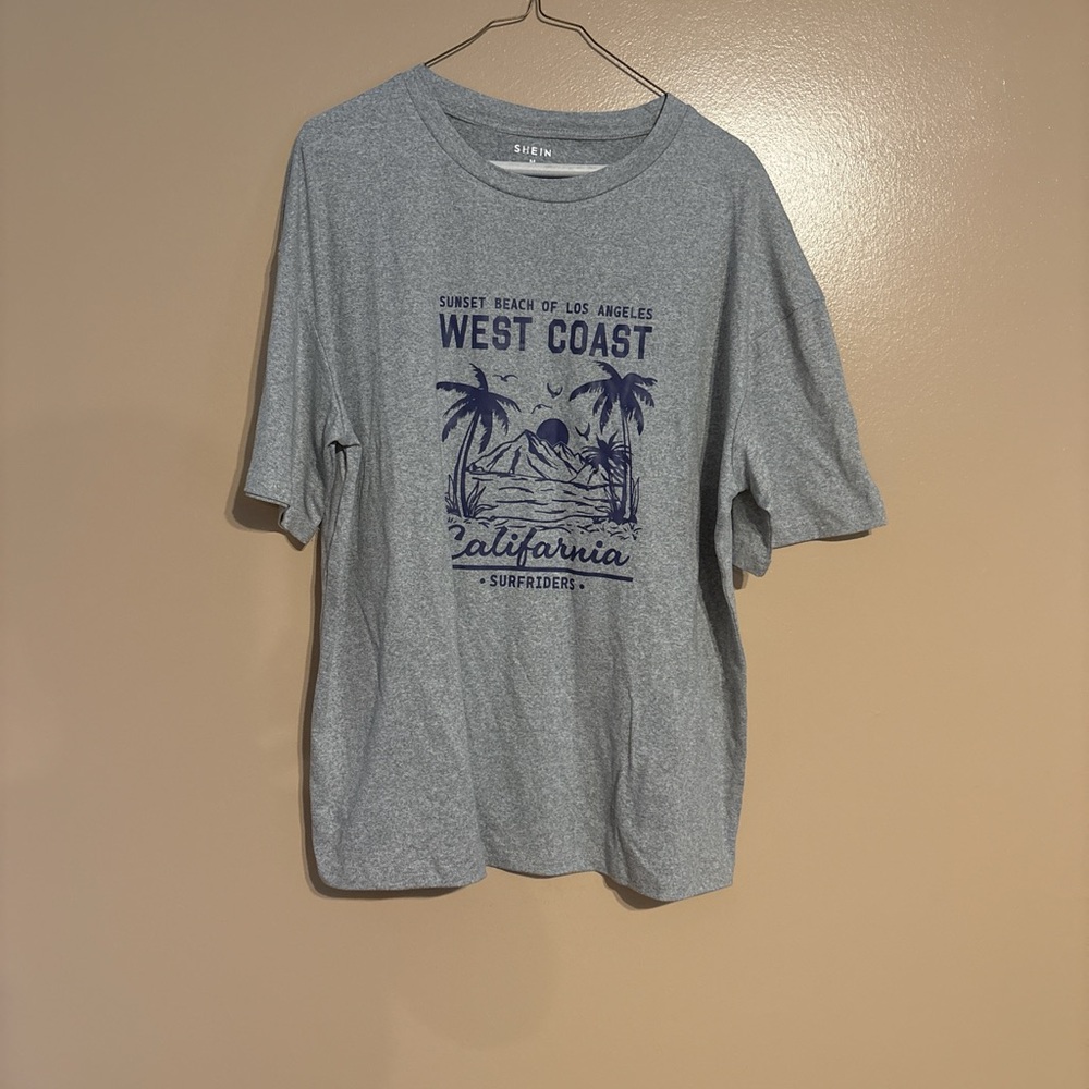 SHEIN Gray West Coast California Tee